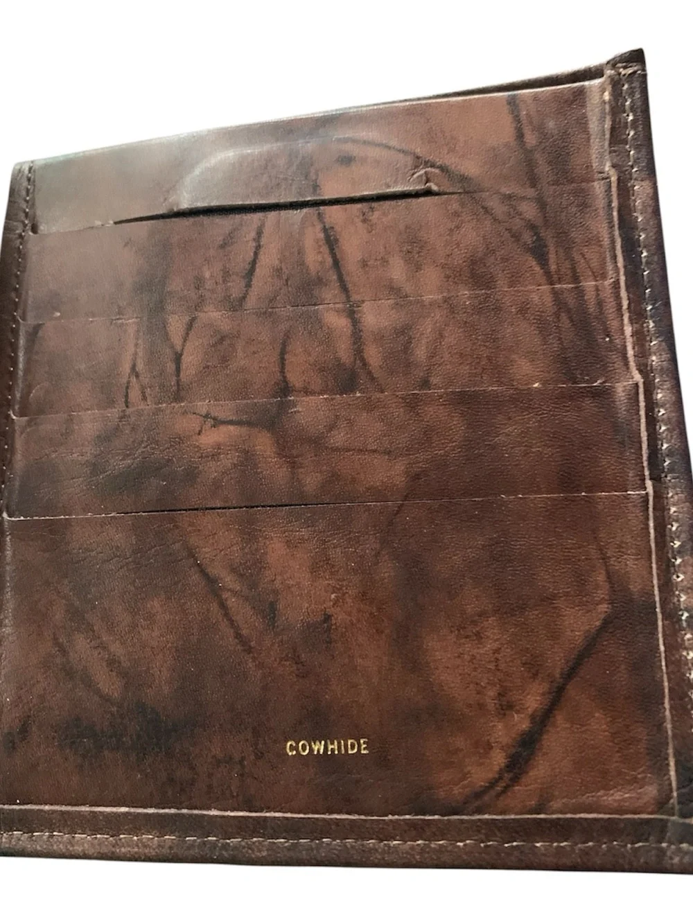 Rolfs Brown Men’s Wallet Bifold Cowhide Leather Attaché Vintage